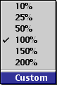 the Scale menu