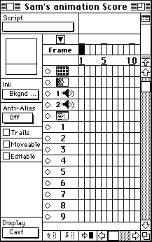 the Score window