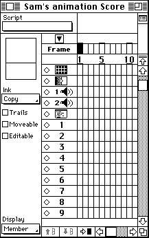 the Score window