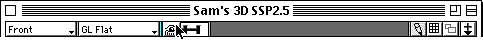 dragging lens slider left to isometric setting