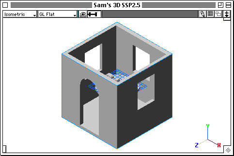 door and windows created by subtraction operations